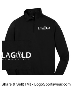 LA Gold 1/4 zip sweatshirt Design Zoom